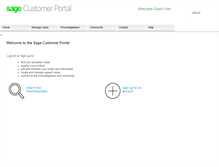 Tablet Screenshot of customers.sagenorthamerica.com